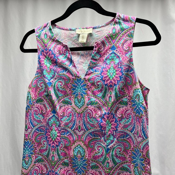 Cynthia Rowley Dresses & Skirts - Cynthia Rowley Paisley Pineapple Sheath Dress V Neck Women's Size 4